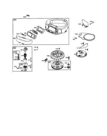 Blower-housing/rewind-starter