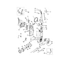 Kenmore 11633913300 dust compartment and motor diagram