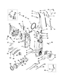 Dust compartment and motor