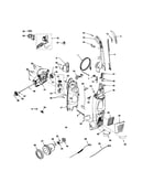 Dust compartment and motor