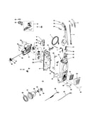 Dust compartment and motor