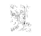 Kenmore 11633913301 dust compartment and motor diagram