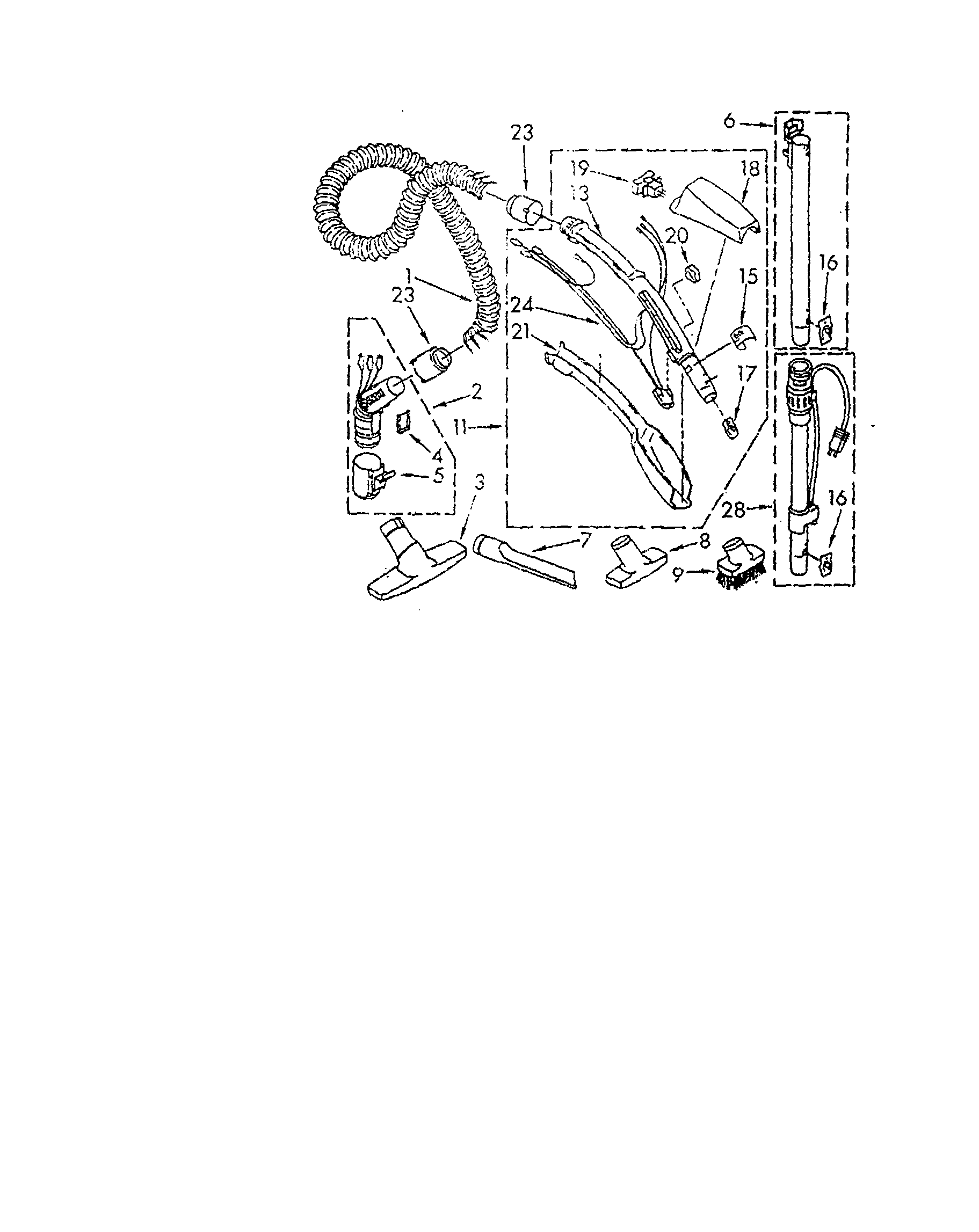 Hose and attachments