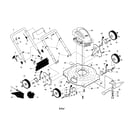 Craftsman 917387472 engine/housing/hndle/wheels diagram