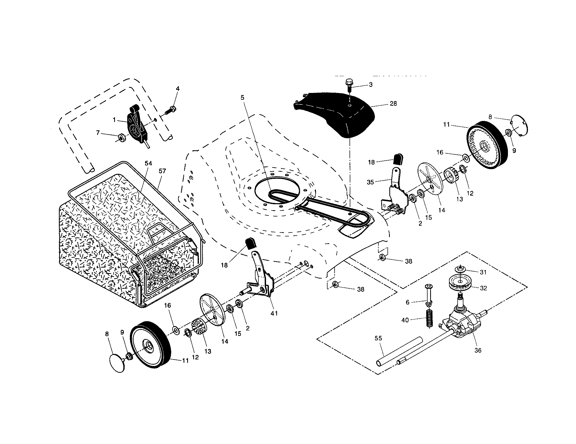 Wheels/tires/bag