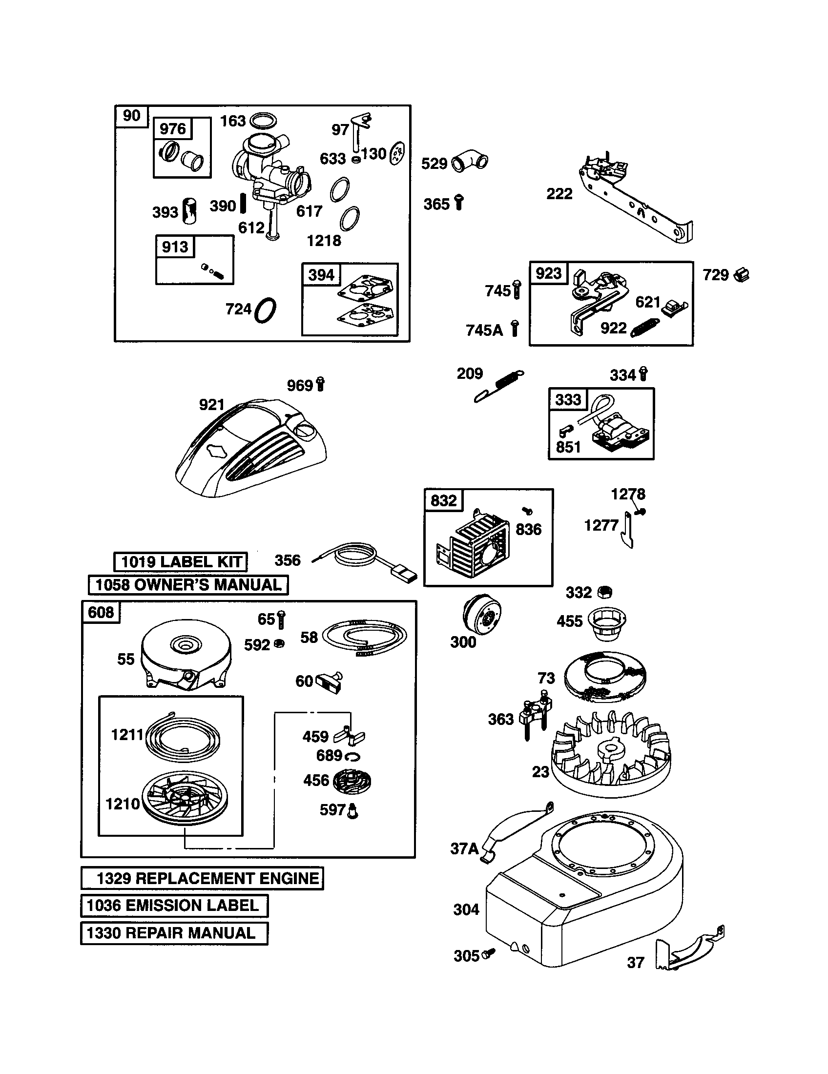 Blower-housing/starter-rewind