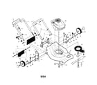Craftsman 917378871 engine/housing/handle diagram