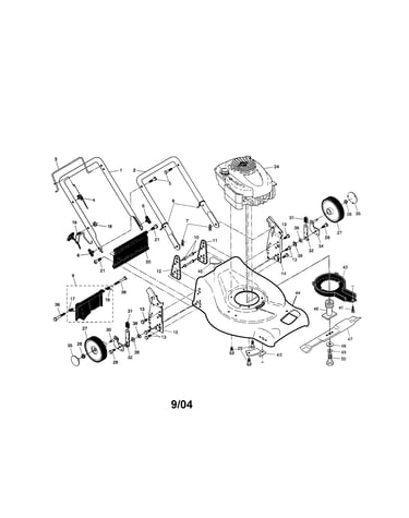 Engine/housing/handle