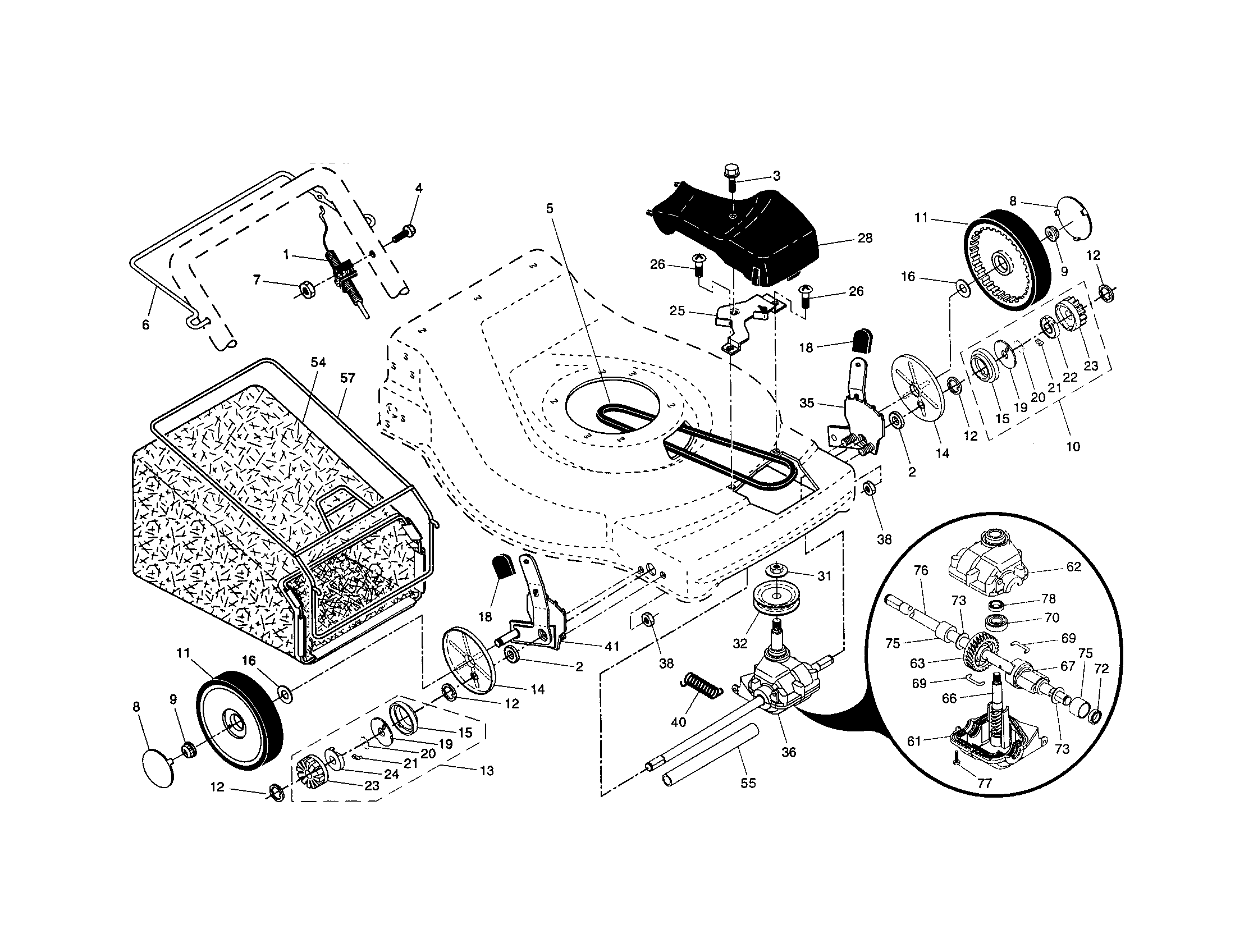 Wheels/tires/bag