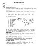 Service notes