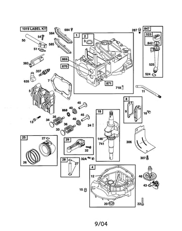 Cylinder/crankshaft