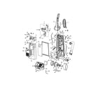 Kenmore 11633923300 dust compartment and motor diagram
