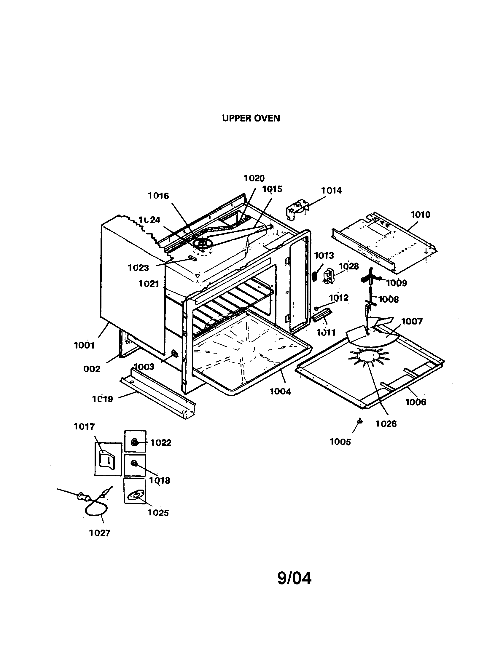 Upper oven