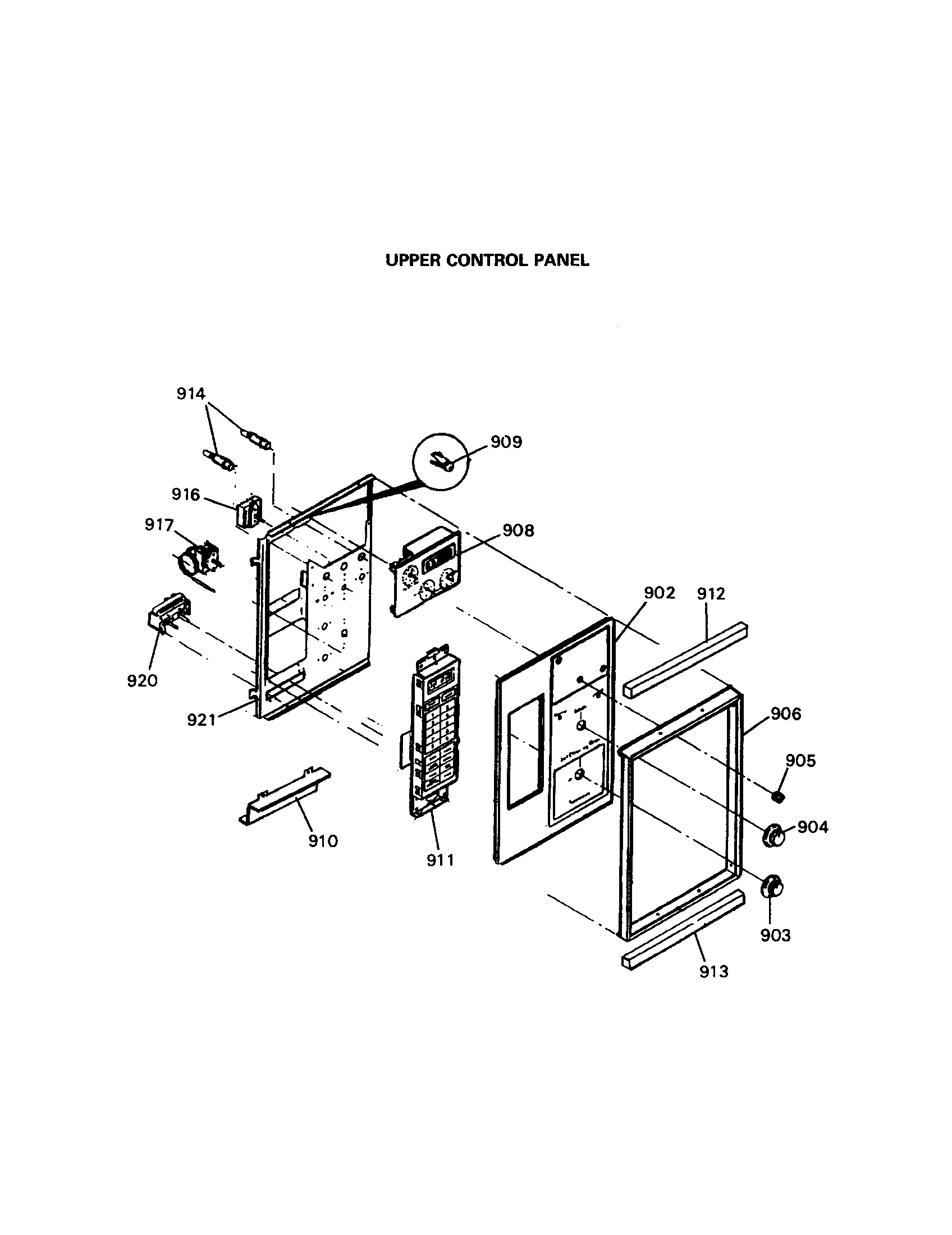 UPPER CONTROL PANEL