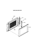 Upper oven door