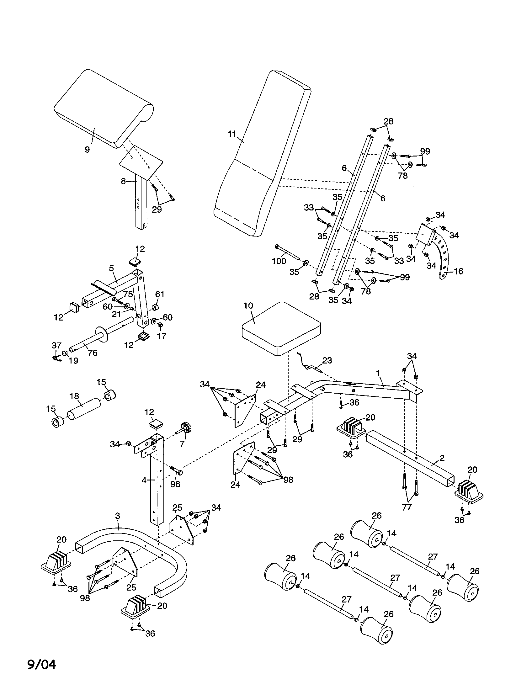 BACKREST/FOAM PADS/SEATS