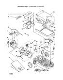 Motor, fan/wheels/base/dust box
