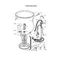 Fisher & Paykel GWL11-96151 agitator and hoses diagram