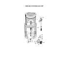 Fisher & Paykel IWL12-96192 inner and outer bowls and pump diagram