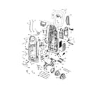 Kenmore 11635913401 dust compartment and motor diagram