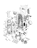 Dust compartment and motor