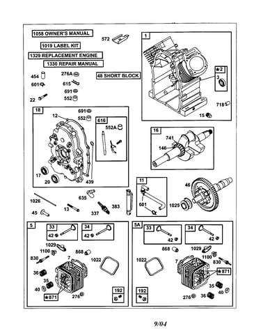 Cylinder/crankshaft