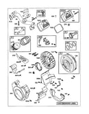 Housing-blower/flywheel