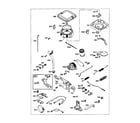 Briggs & Stratton 354447-0122-E1 bracket-control/pump-oil diagram