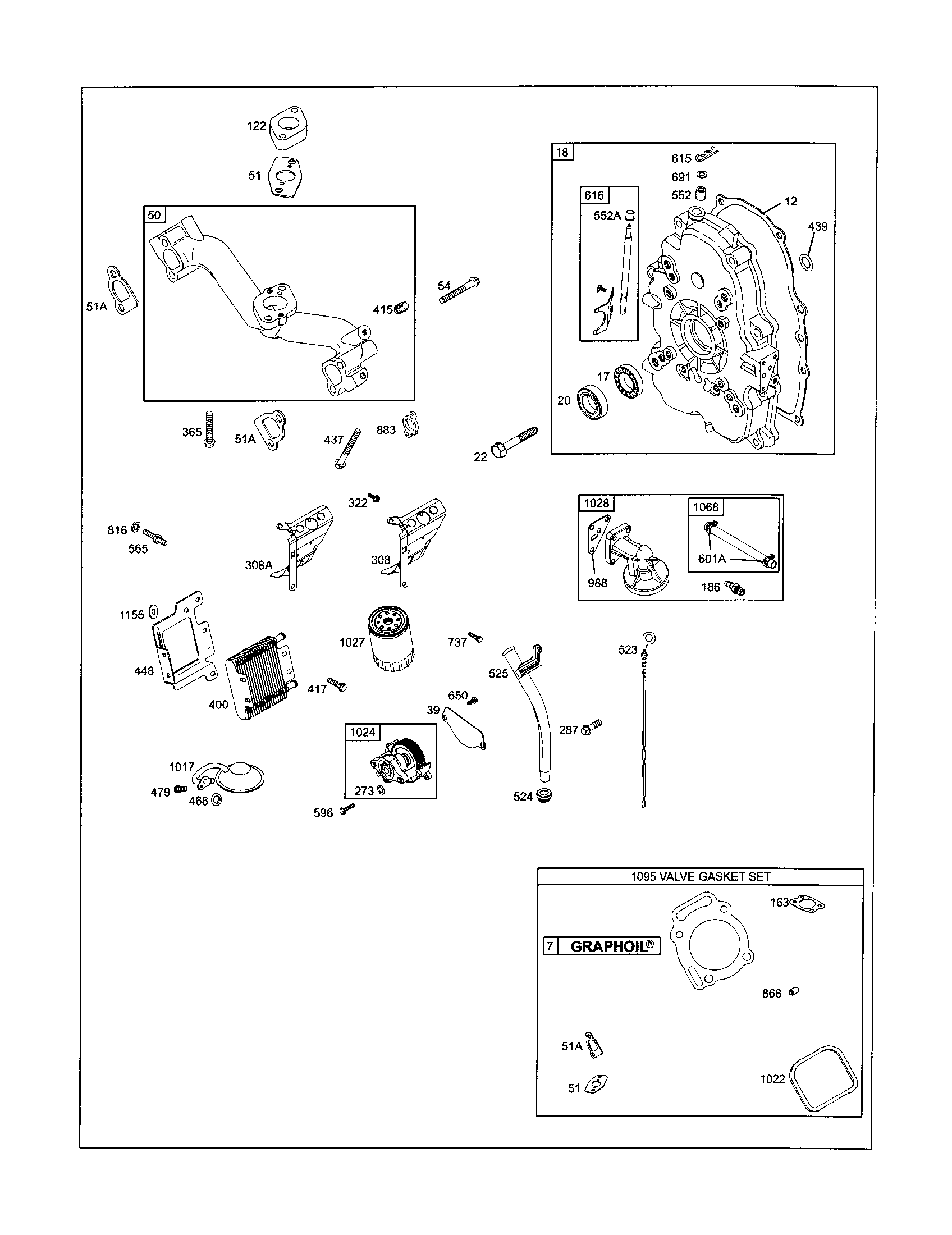 Cover-crankcase/manifold-intake