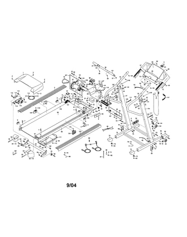 Walking belt/motor/console