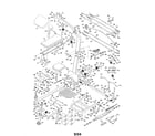 Weider WESY59840 frame/backrest/wheels/seat diagram