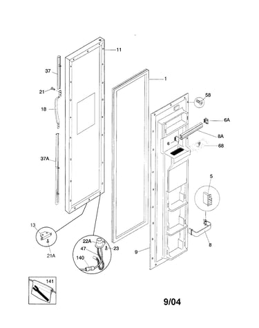 Freezer door