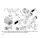 Craftsman 917388880 engine/bag/housing/handle/wheels diagram