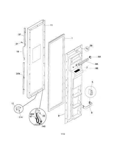 Freezer door