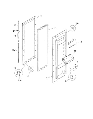 Refrigerator door