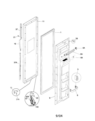 Freezer door