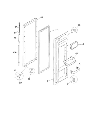 Refrigerator door