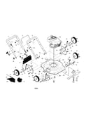 Engine/housing/handle/wheels