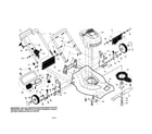 Craftsman 917378893 engine/housing/handle diagram