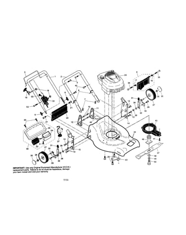 Engine/housing/handle