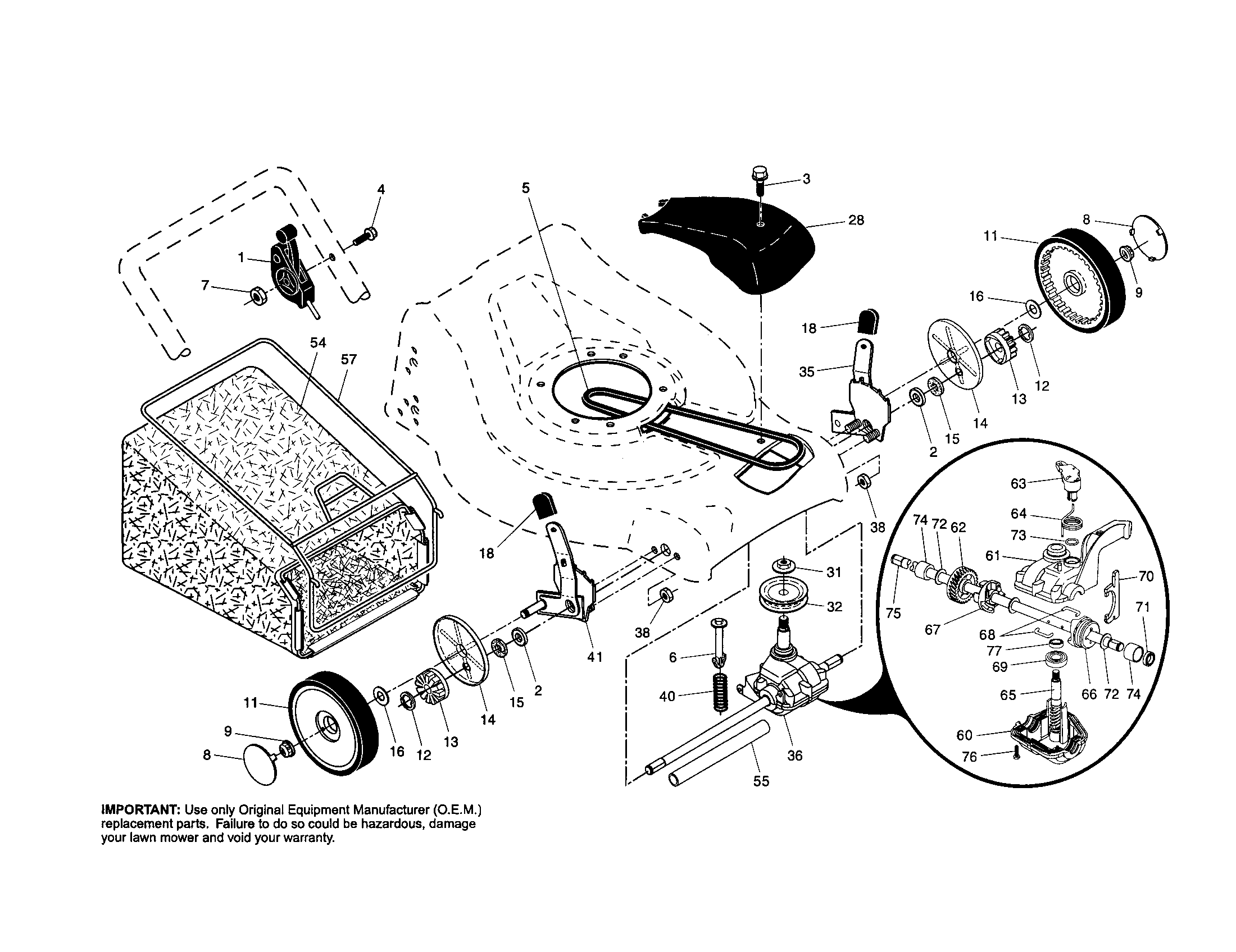 Wheels/tires/bag