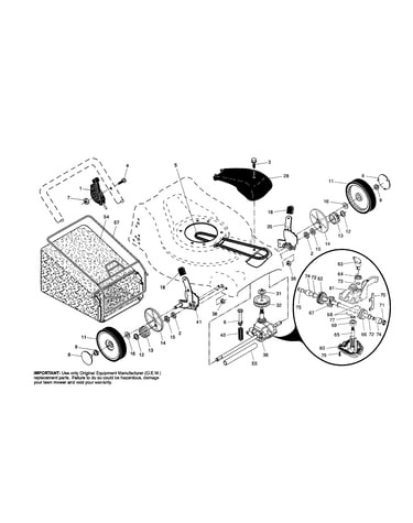 Wheels/tires/bag