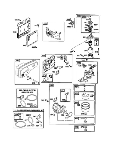 Carburetor/motor-starter