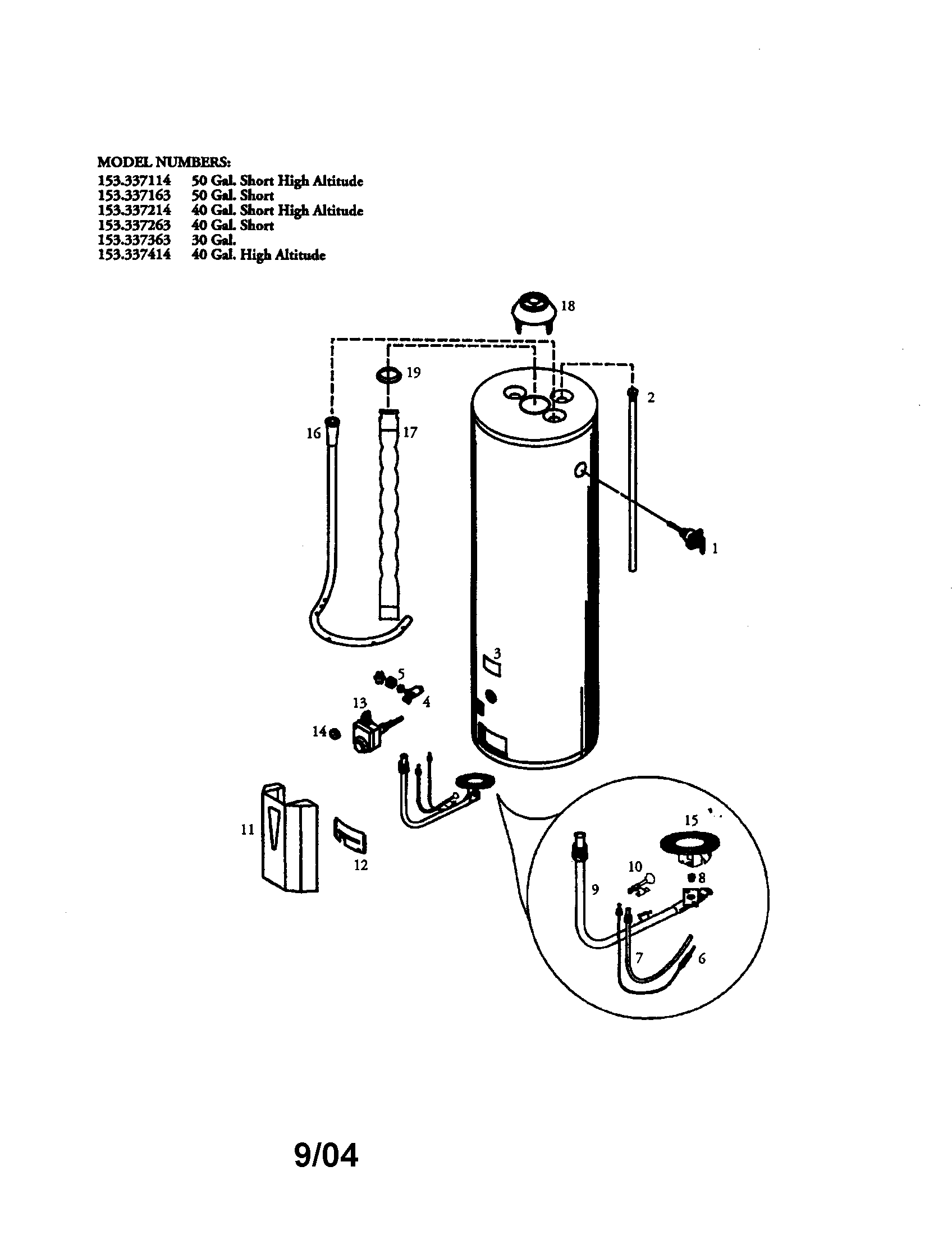 Gas water heater