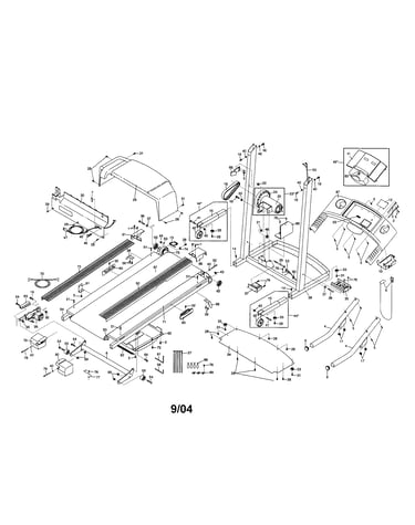Walking belt/motor/console