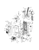 Dust compartment and motor