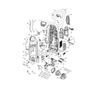 Kenmore 11635912400 dust compartment and motor diagram