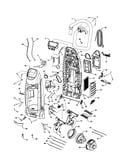 Dust compartment and motor