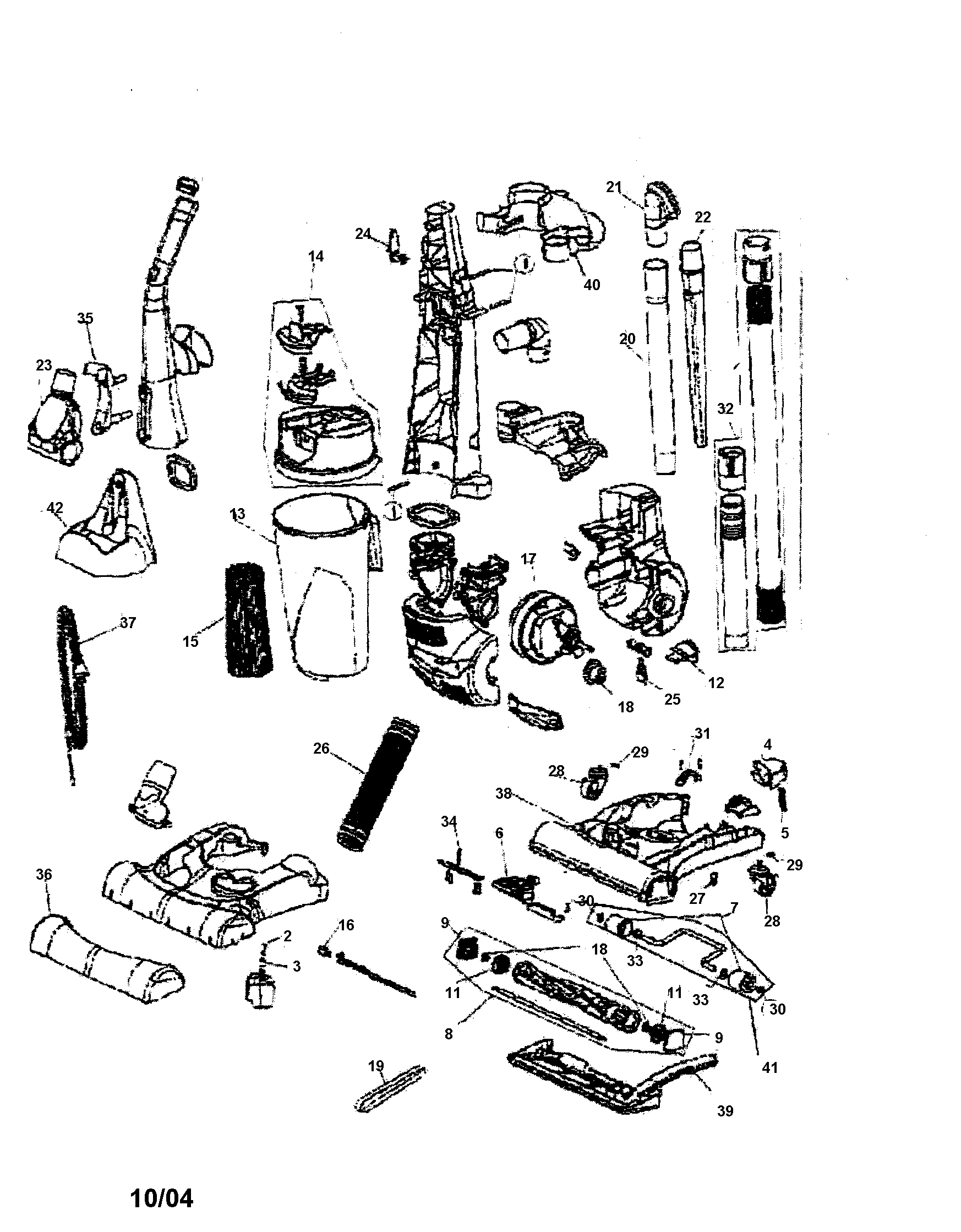 UPRIGHT VAC ASSEMBLY