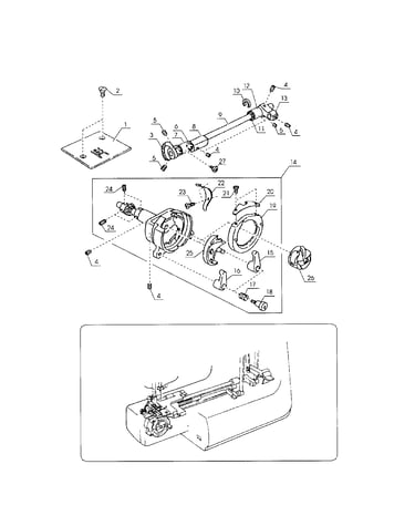 Lower shaft gear